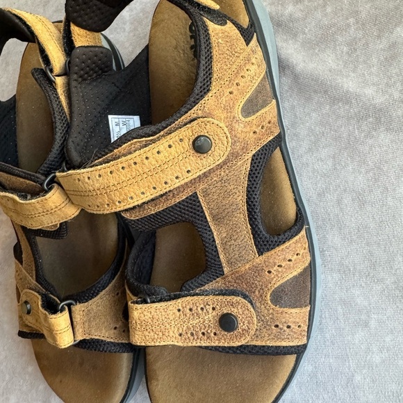 SAS Tan and Black Comfort Sandals with Adjustable Straps main image 5